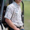 Hooey Mens "Maverick" Button Up Shirt White w/Rodeo Print - HT2624WHPR