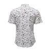 Hooey Mens "Maverick" Button Up Shirt White w/Rodeo Print - HT2624WHPR