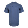 Hooey Mens "Maverick" Short Sleeve Button Up Shirt Blue - HT2623BL