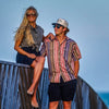 Hooey Mens "Maverick" Short Sleeve Button Up Shirt Tan/Multicolor - HT2624TNST