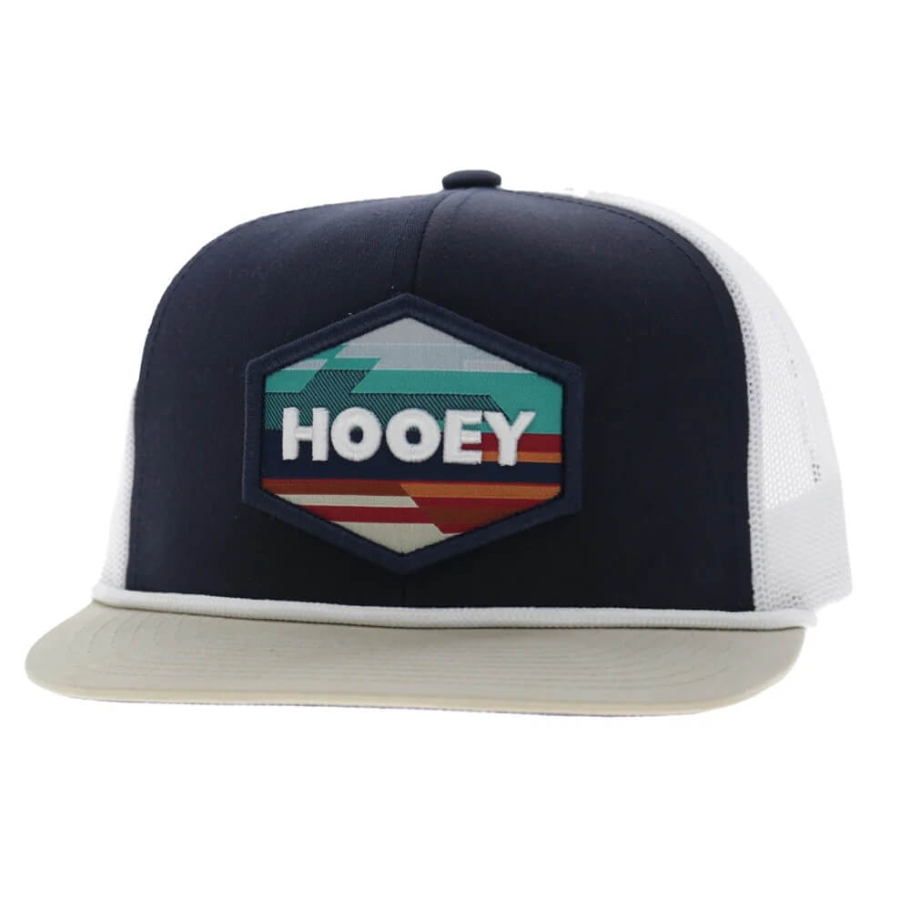 Hooey Mens Mesa 6-Panel Trucker Cap Navy/White - 2687T-NVWH