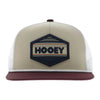 Hooey Mens Mesa 6-Panel Trucker Snapback Cap Tan/White - 2687T-TNWH