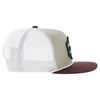 Hooey Mens Mesa 6-Panel Trucker Snapback Cap Tan/White - 2687T-TNWH