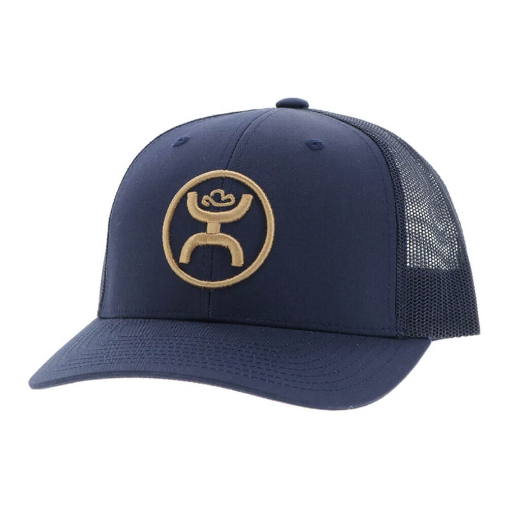 Hooey Mens "O-Classic" Gold Logo Cap Navy - 2509T-NV