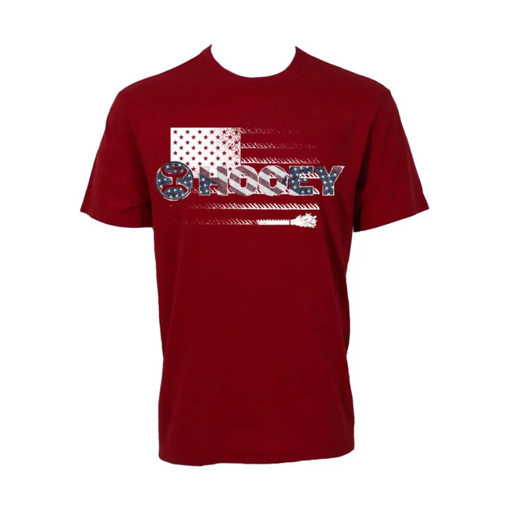 Hooey Mens "OL' Glory" T-Shirt Red - HT2670RD