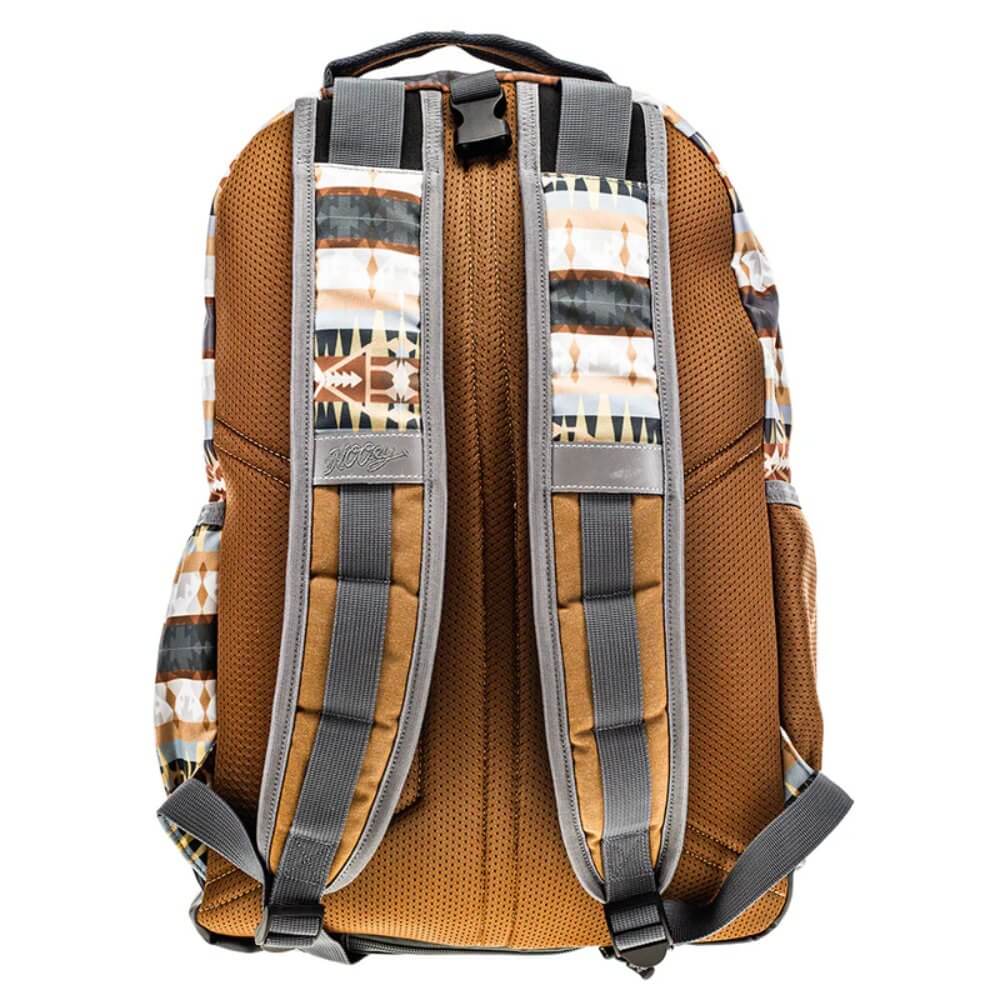 Hooey Mens "Ox" Backpack Tan & Charcoal w/Aztec - BP074TNCH