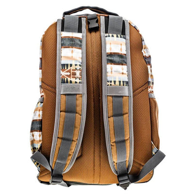 Hooey Mens "Ox" Backpack Tan & Charcoal w/Aztec - BP074TNCH
