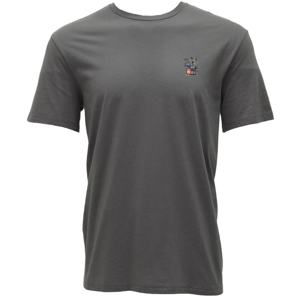Hooey Mens "Prison Rodeo" T-Shirt Grey - HT1893DKGY