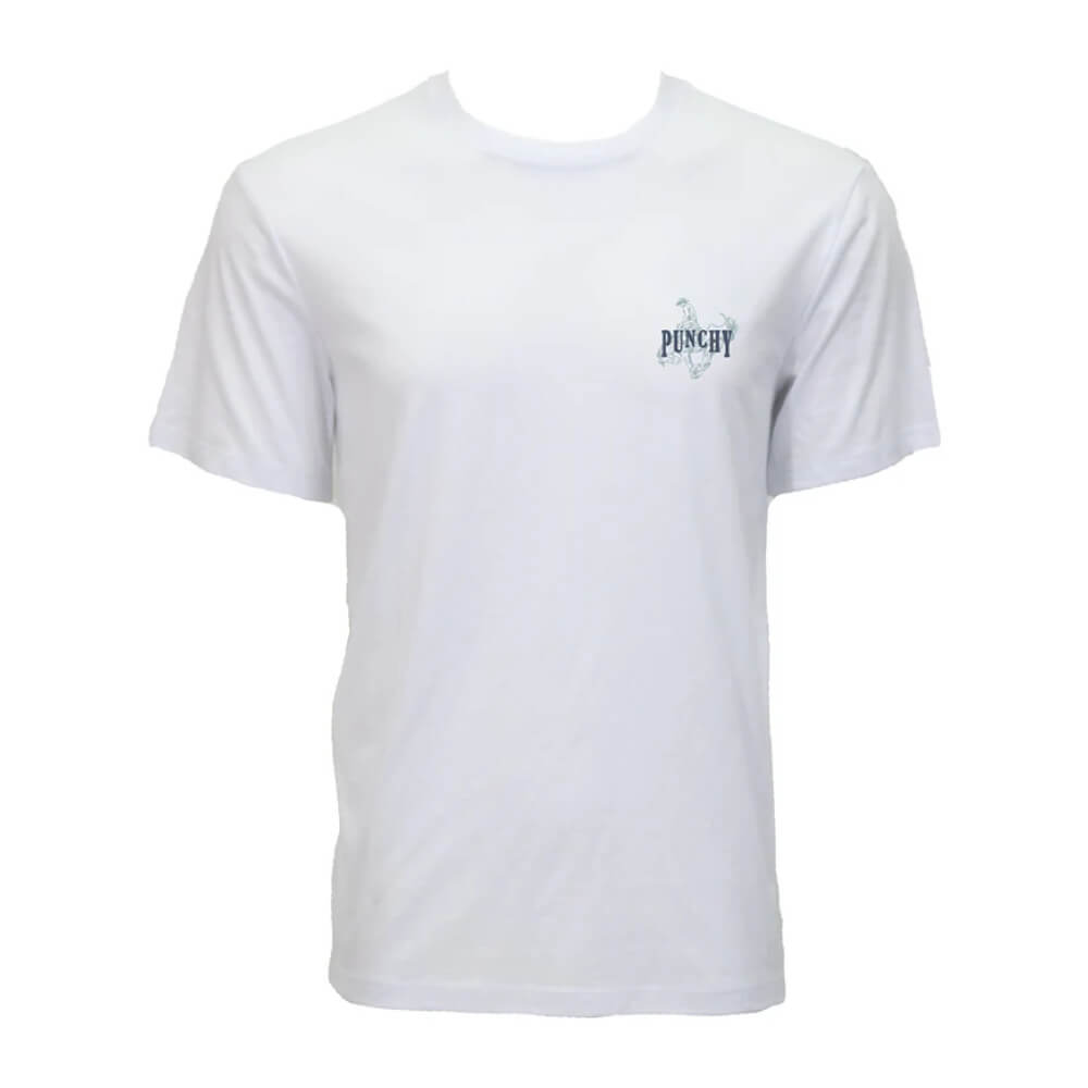 Hooey Mens "Punchy Rodeo" T-Shirt White - PT2602WH