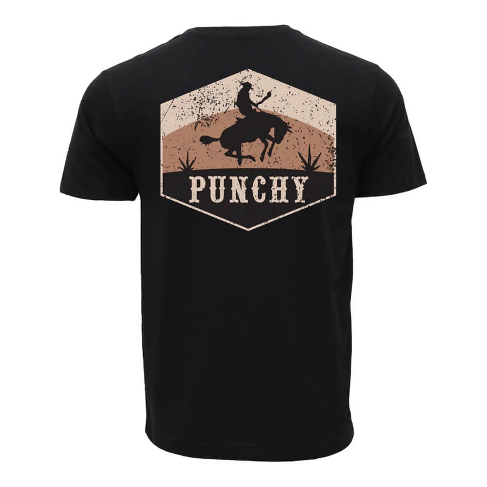 Hooey Mens "Ranchero" Punchy Pocket T-Shirt Black - PT2601BK