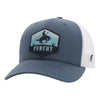 Hooey Mens "Ranchero" Snapback Cap Blue - 5027T-BLWH