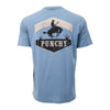 Hooey Mens "Ranchero" T-Shirt Dark Denim w/Tan - PT1648DE