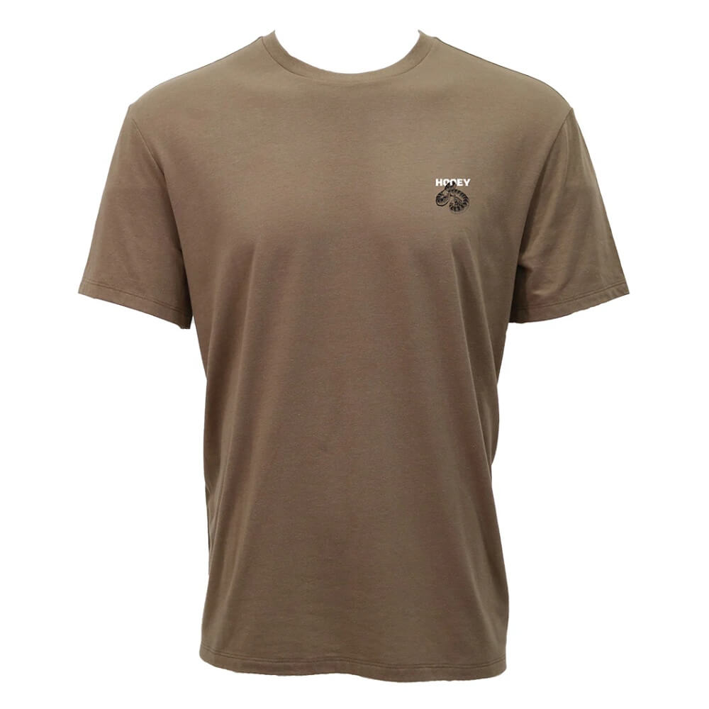 Hooey Mens "Rattler" T-Shirt Brown - HT1892BR