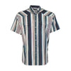 Hooey Mens "Sol" Shirt Grey/Red & Blue Stripes - HT2621NVST