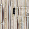 Hooey Mens "Sol" Short Sleeve Pearl Snap Shirt Cream/Stripe - HT2621CRST