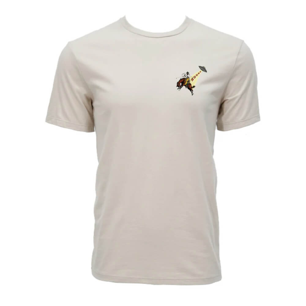 Hooey Mens "Space Rustler" T-Shirt Cream - HT2677CR