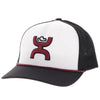 Hooey Mens "Sterling" Logo Cap White/Black - 2506T-WHBK