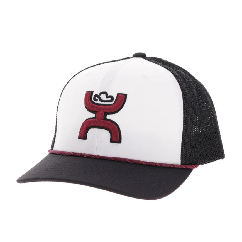 Hooey Mens "Sterling" Logo Cap White/Black - 2506T-WHBK