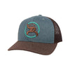 Hooey Mens "Strap" Blue/Brown Cap 