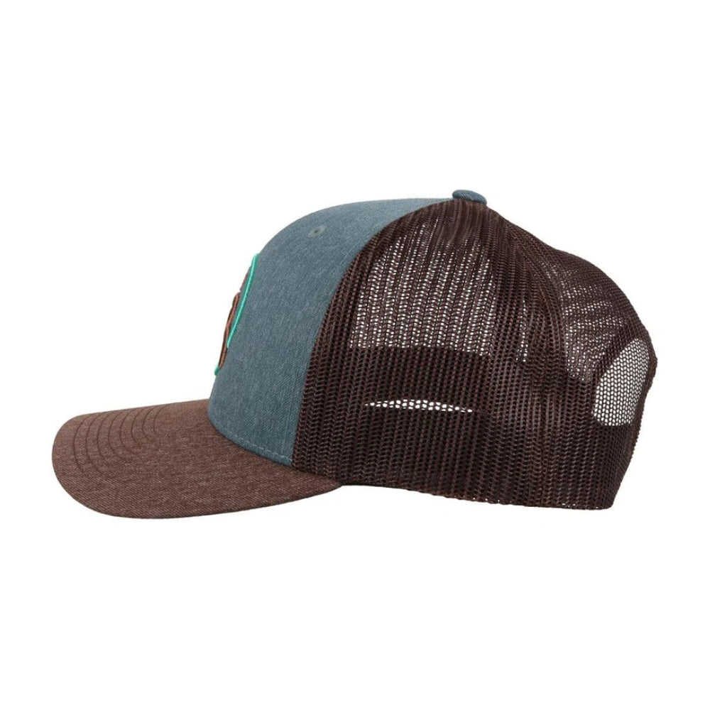 Hooey Mens "Strap" Blue/Brown Cap 