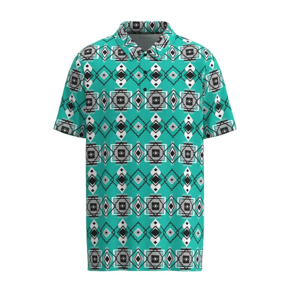 Hooey Mens "The Weekender" Aztec Polo Shirt