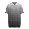 Hooey Mens "The Weekender" Polo Shirt Black/White Ombre w/Aztec - HP2601WHAZ