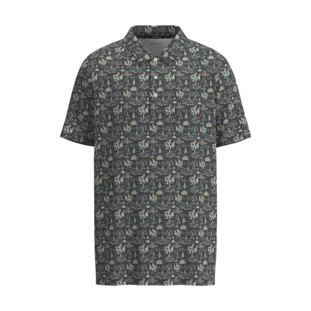 Hooey Mens "The Weekender" Polo Shirt Charcoal - HP2601CHPR