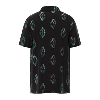 Hooey Mens "The Weekender" Turquoise Aztec Polo Shirt