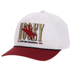 Hooey Mens Wild Ride Embroidered Logo Cap White