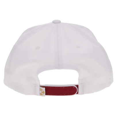 Hooey Mens Wild Ride Embroidered Logo Cap White
