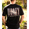 Hooey Mens "Wild Ride" T-Shirt Black w/Tan - HT1911BK