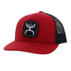 Hooey Mens "Zenith" Red/Black Cap - 2224T-RDBK
