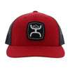 Hooey Mens "Zenith" Red/Black Cap - 2224T-RDBK