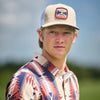 Hooey Mens "Zenith" Serape Patch Cap Tan/White - 2524T-TNWH