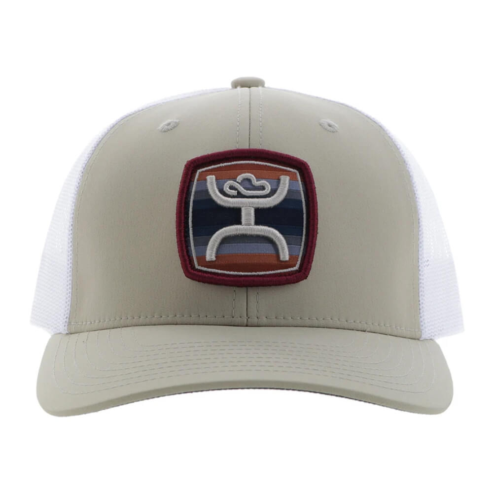 Hooey Mens "Zenith" Serape Patch Cap Tan/White - 2524T-TNWH