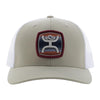 Hooey Mens "Zenith" Serape Patch Cap Tan/White - 2524T-TNWH
