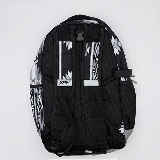 Hooey Ox Aztec Print Two Compartment Backpack Black