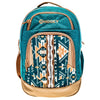 Hooey "Ox" Backpack Teal & Tan w/Aztec