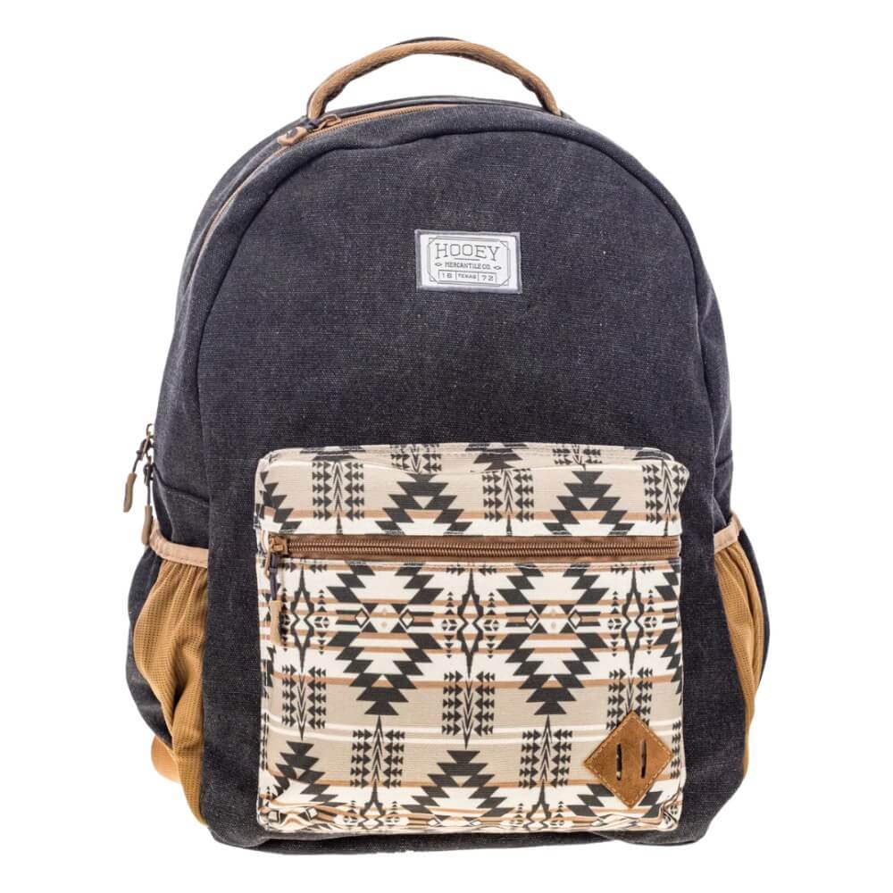 Hooey Recess Backpack Charcoal/Tan - BP2601CHAZ