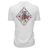 Hooey Womens "Derby" Cowgirl & Horse T-Shirt Cream - HT2680CR