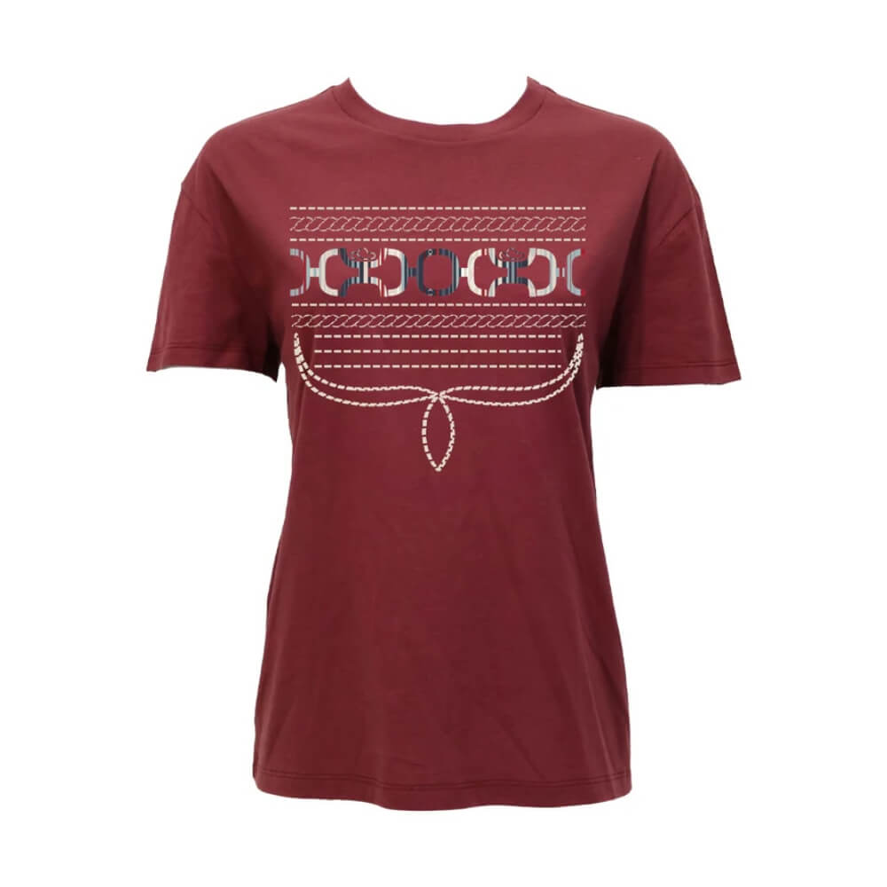Hooey Womens "Leona" T-Shirt Red - HT2686RD