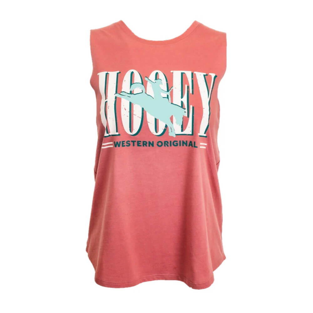 Hooey Womens "Wild Ride" T-Shirt Light Mahogany - HT2683PH