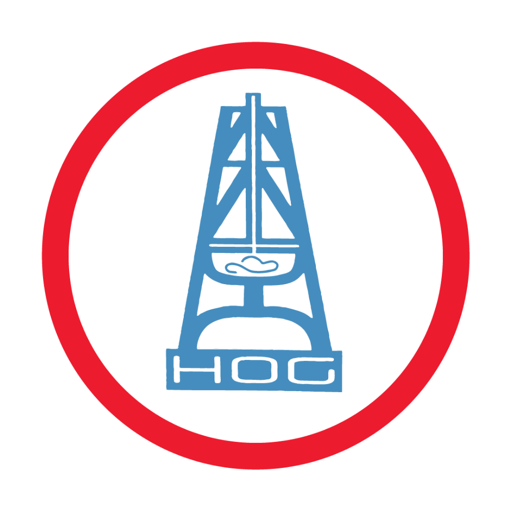 Hooey Hog Blue/Red Sticker