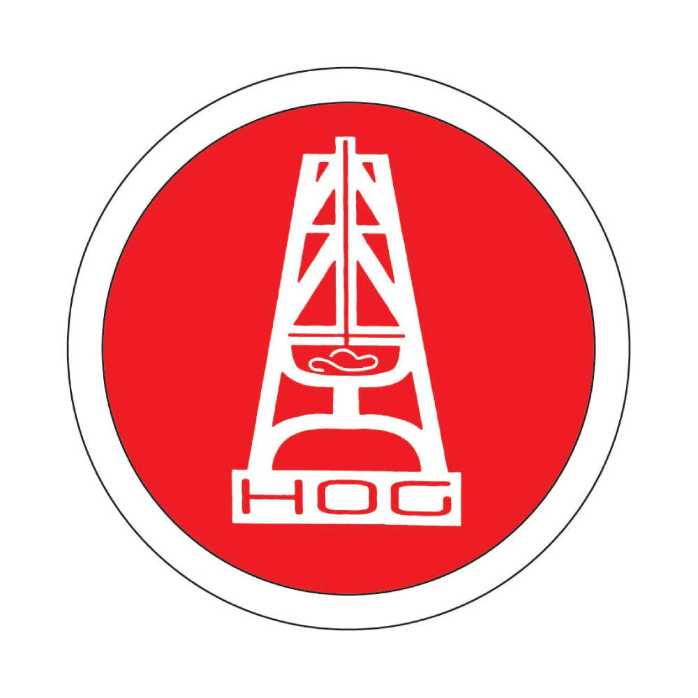 Hooey "Hog" Red/White Sticker