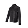 Cuadra Mens Mandarin Neck Black Leather Jacket - JC159