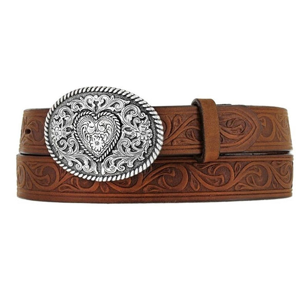 小物 open heart cow leather belt GORGLITTER Women's Heart Belt Y2k Belts Cowgirl Belt Vintage