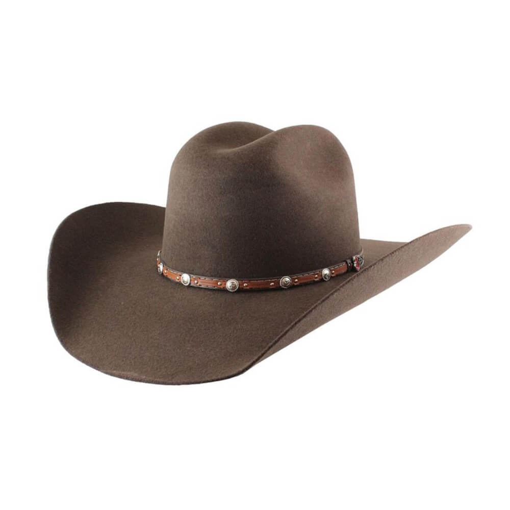 Justin Mens 2X Buster Felt Hat - JF0230DBUST-CHOCO