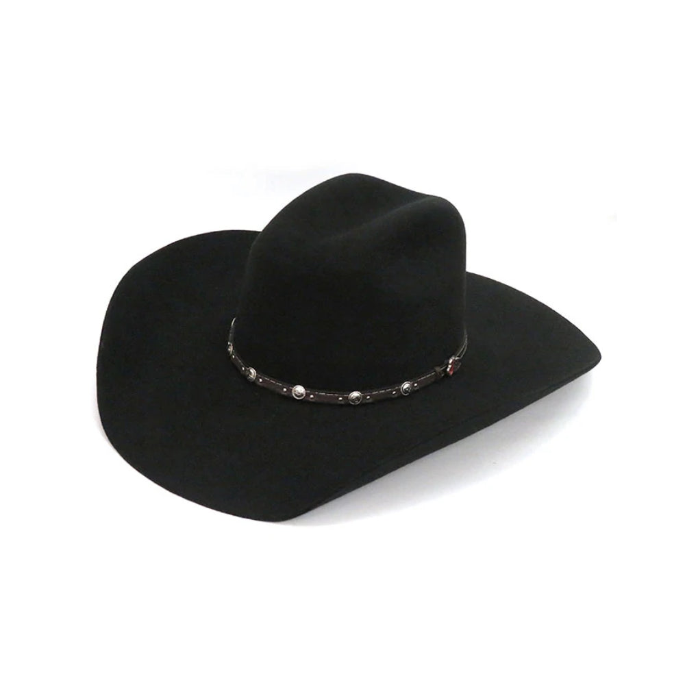 Justin Mens 2X Buster Premium Felt Hat - JF0230DBUST-BLK