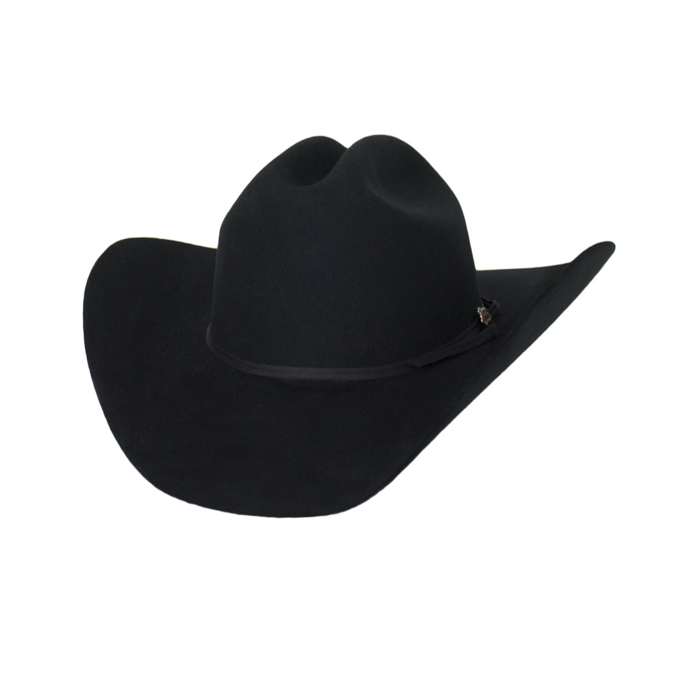 Justin Mens 2X Felt Hat - JF0242ROPER-BLK