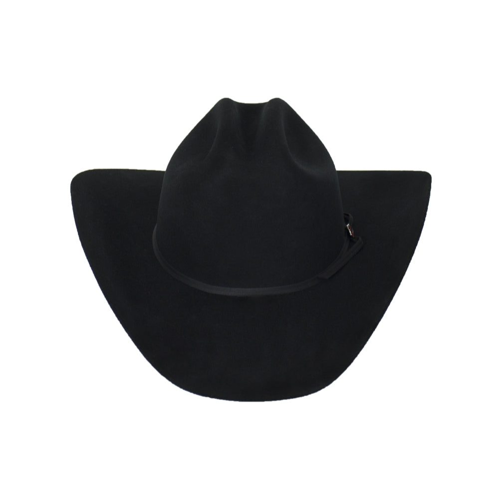 Justin Mens 2X Roper Felt Hat - JF0242ROPER-BLK